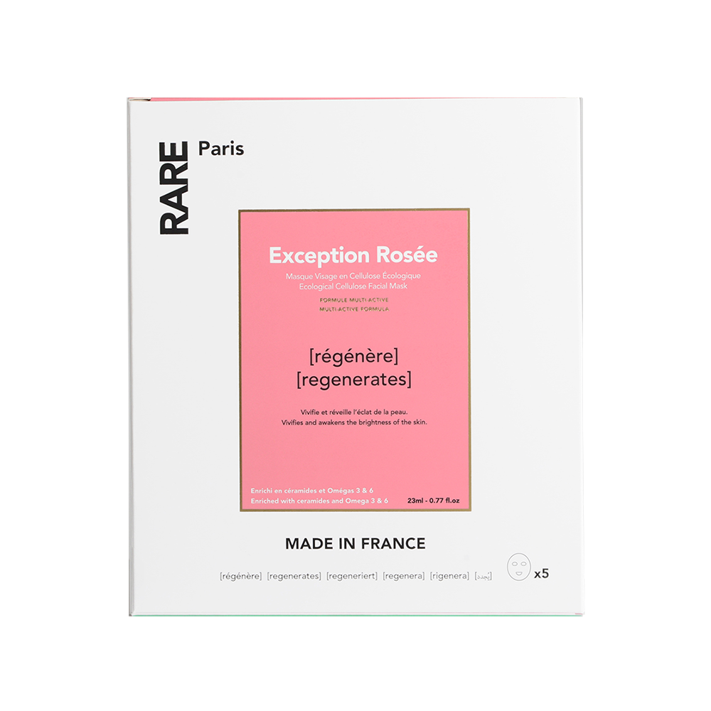 Восстанавливающая тканевая маска для лица Exception Rosée RARE Paris, 23 мл (упаковка 5шт)