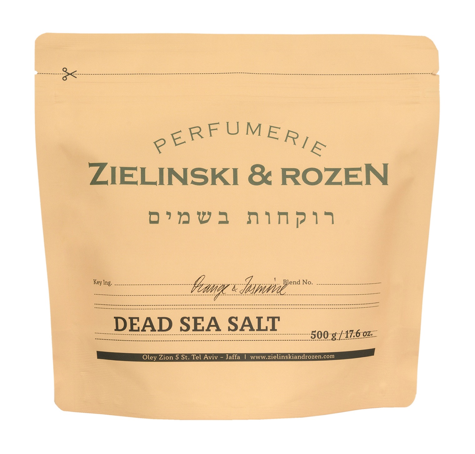 Соль Мертвого моря ZIELINSKI&ROZEN Апельсин, Жасмин или Розмарин, Лемон (500 мл.)