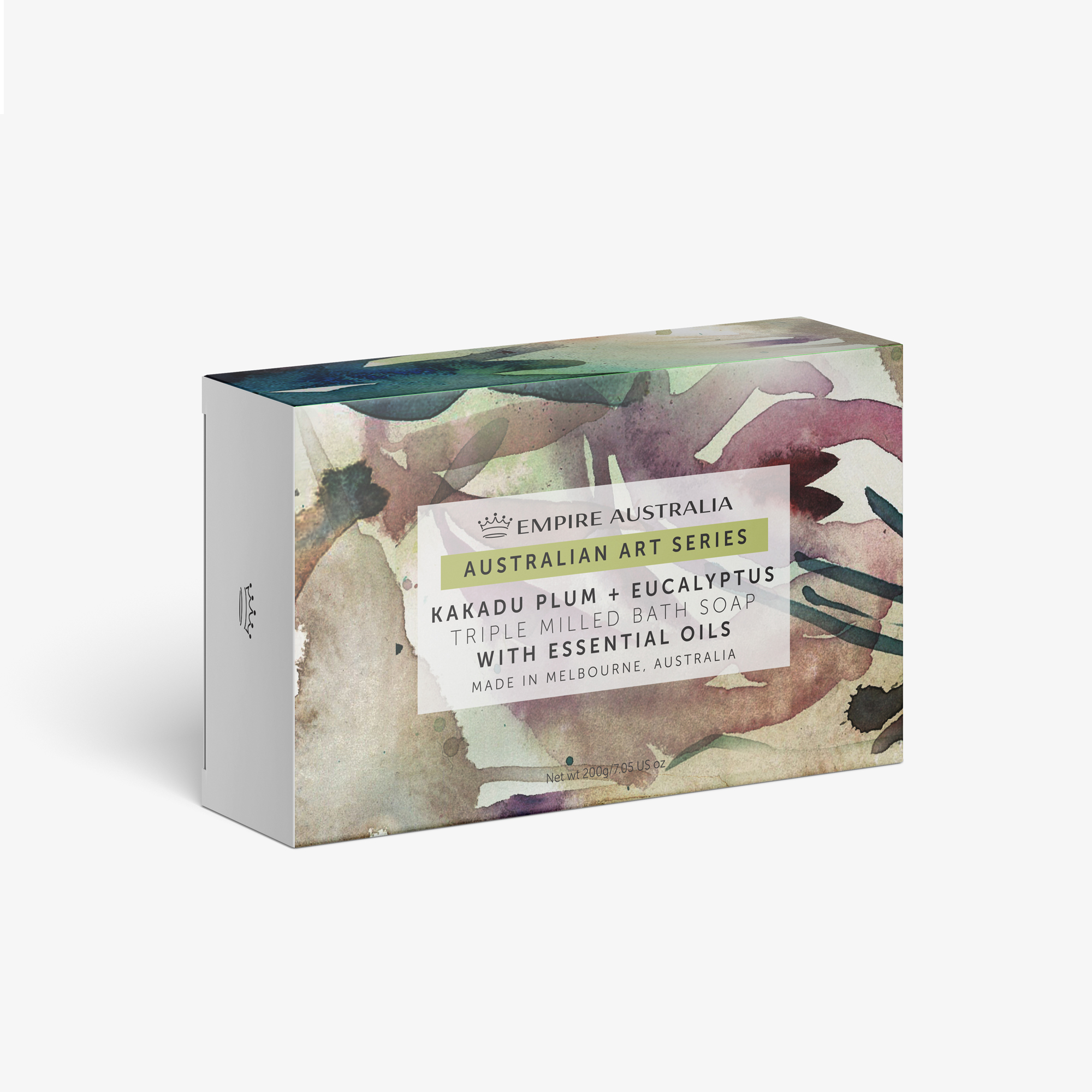 Мыло для тела EMPIRE AUSTRALIA с маслами сливы какаду и эвкалипта, коллекция ART SERIES, 200 г