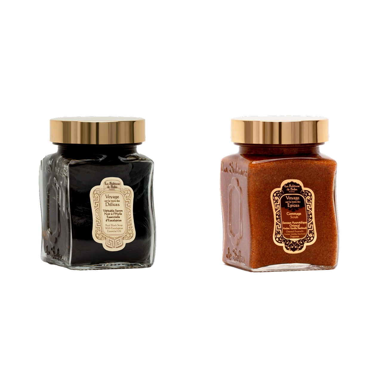 Черное мыло для лица и тела  La Sultane de Saba c эвкалиптом или Гоммаж для тела Аюрведа La Sultane de Saba Амбра, Ваниль, Пачули