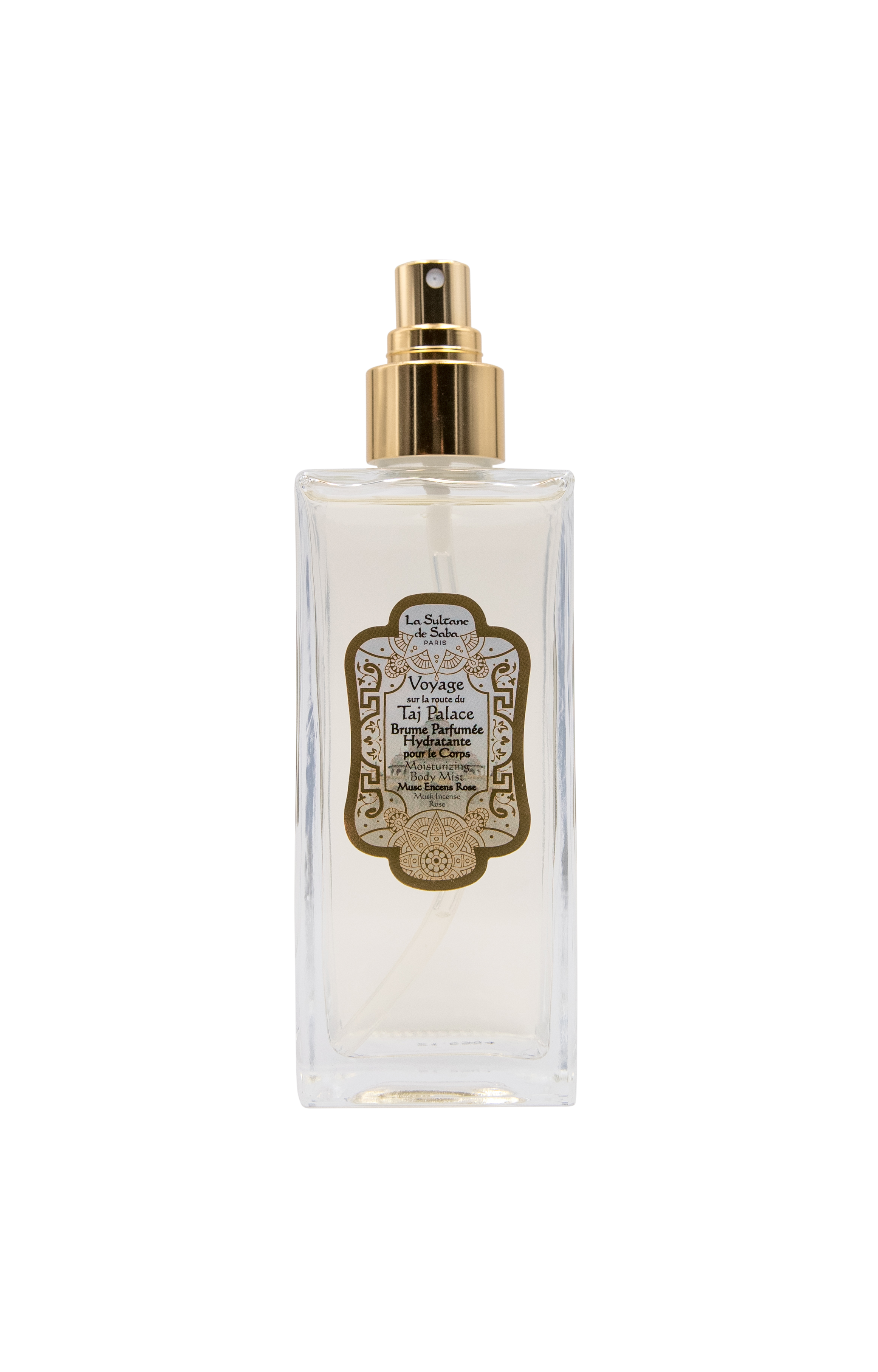 Парфюмированный увлажняющий спрей для тела Мускус, Ладан и Роза, 200 мл