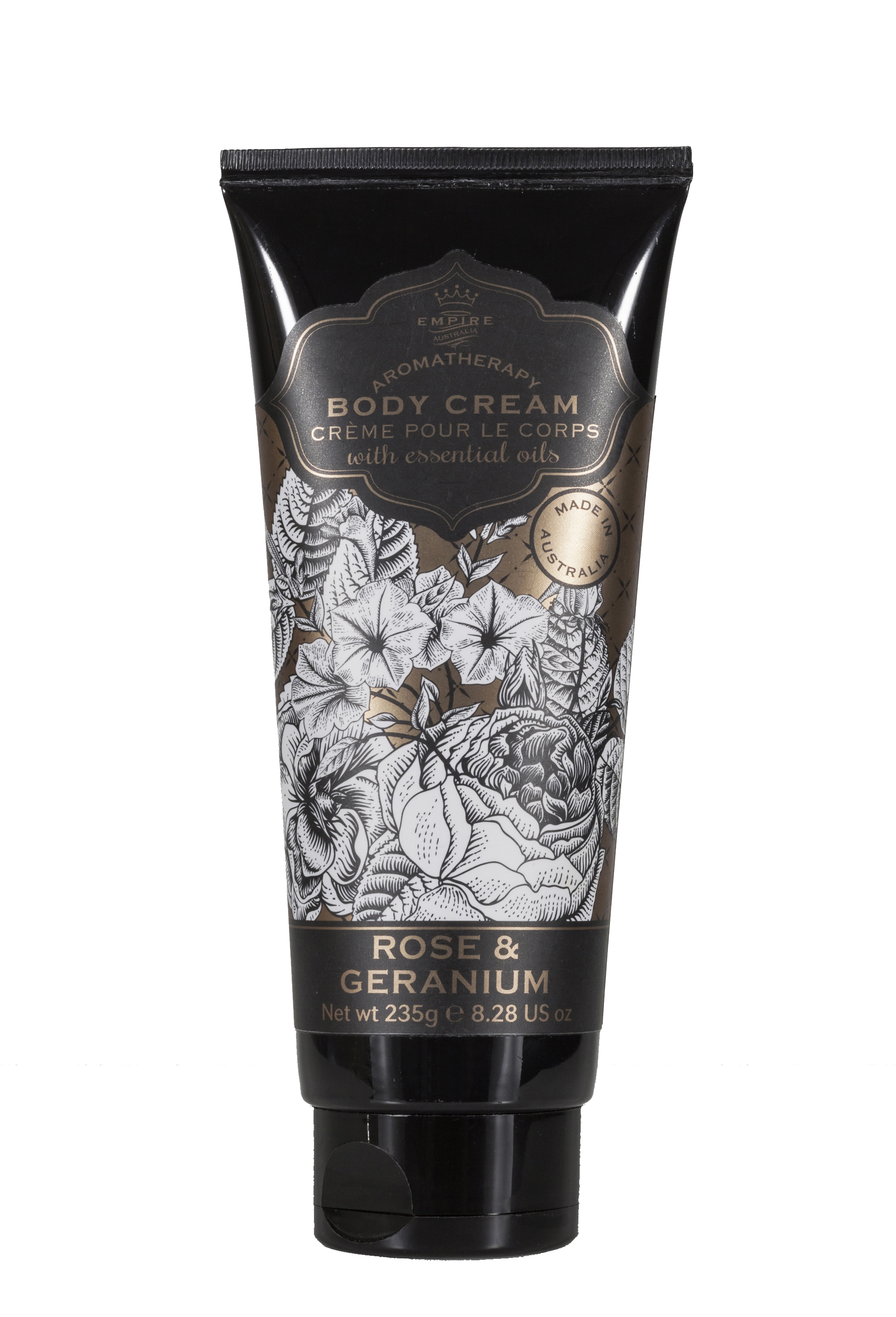 Крем для тела EMPIRE AUSTRALIA с маслами розы и герани, "BOTANICALS", 200 мл